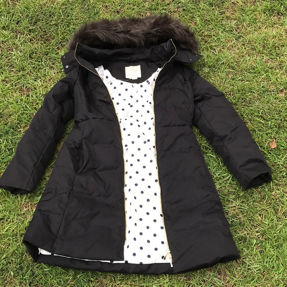 Kate Spade hoodie puffer coat Sz 4